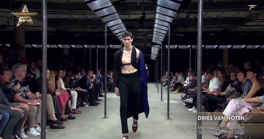Nureyev Sketched at Rest: Dries Van Noten Paris Menswear Spring/Summer 2015