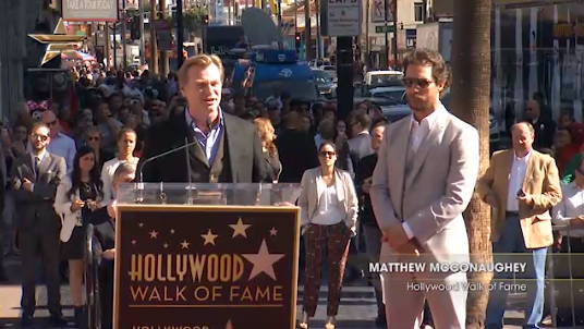 Matthew McConaughey Unveils his Star at the Hollywood Walk of Fame