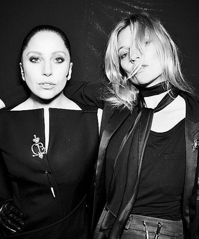Kate Moss Throws Punches at the Paparazzi with Lady Gaga