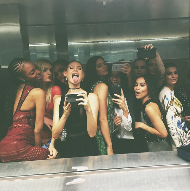 Kendall Jenner, Cara Delevingne, and More Protest Selfie Ban at the Met