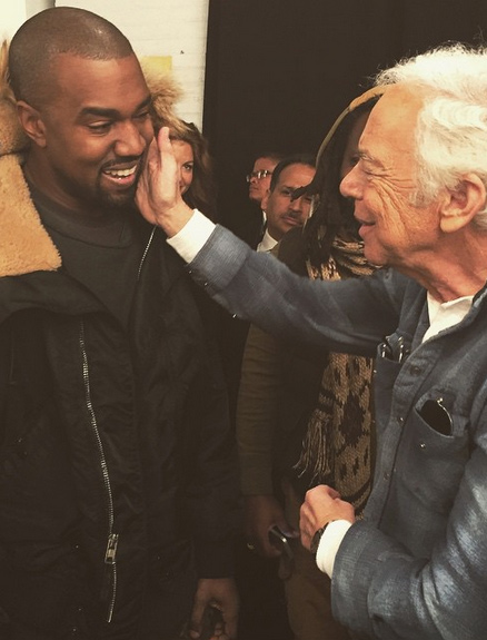 Ralph Lauren Caresses Kanye West, and We’ve Got the Pic