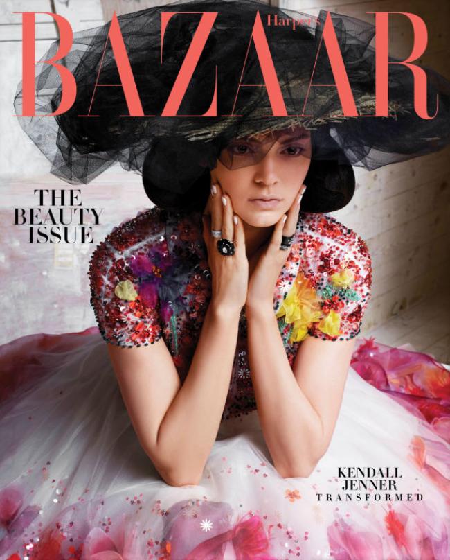 Kendall Jenner Covers Harper’s Bazaar in Chanel Couture
