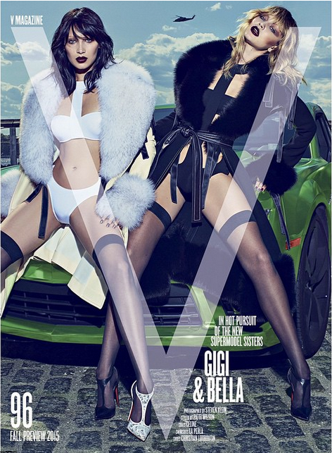 Sisters Bella and Gigi Hadid Get Sexy on the Cover of V Magazine